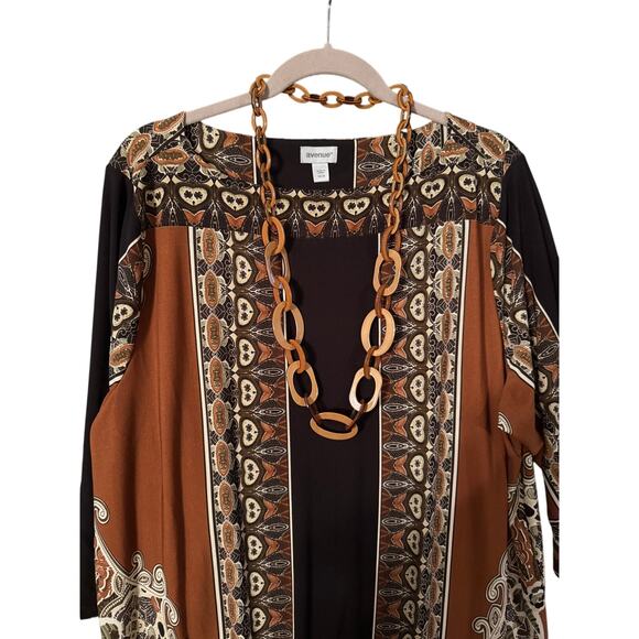 Avenue Boho Border Print Jersey Sheath Dress – Plus Size 26/28 - Picture 5 of 6